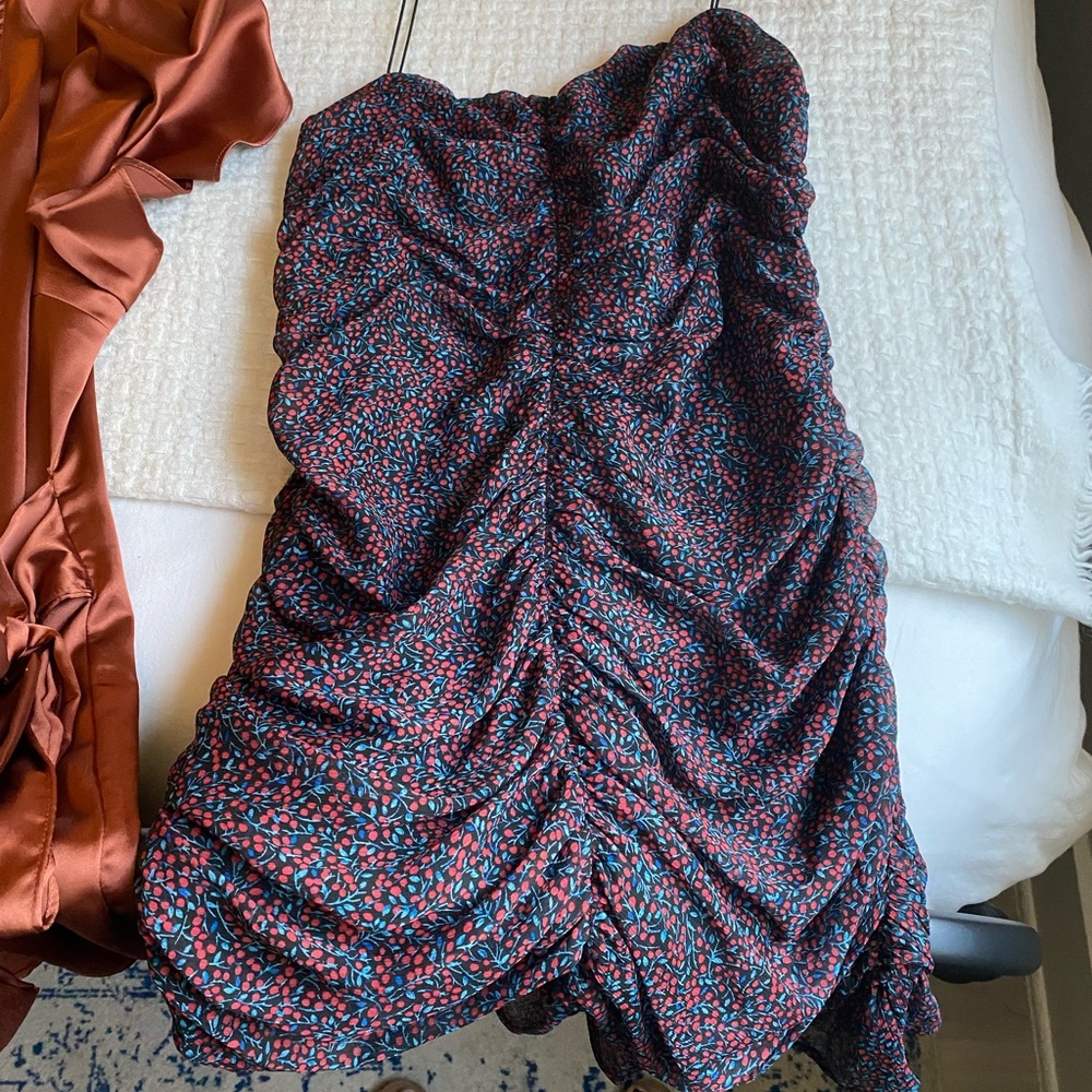 Scrunch center body con mini dress